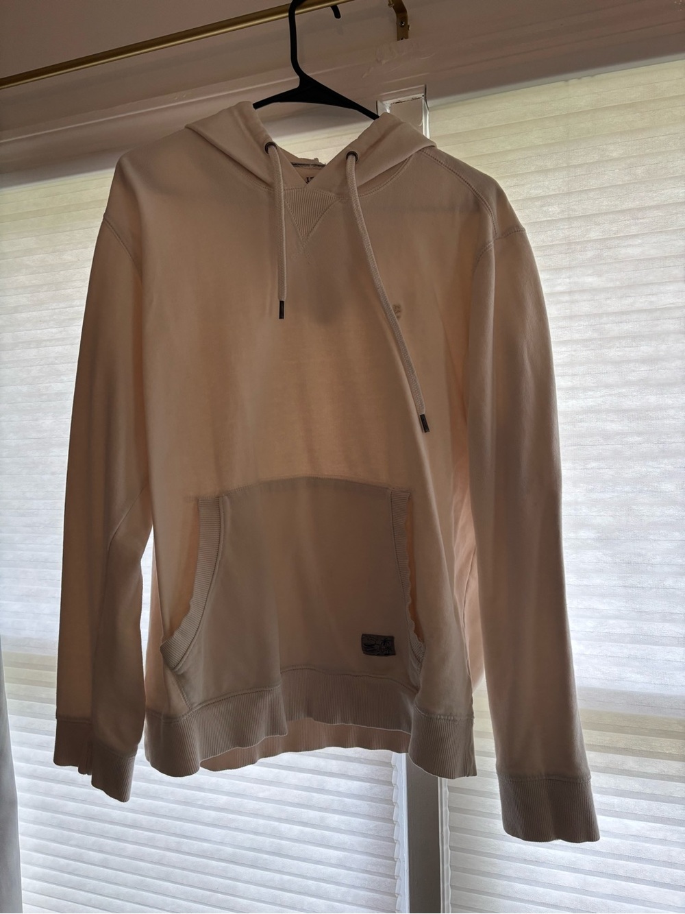 Izod Cream Lightweight Hooded Pullover